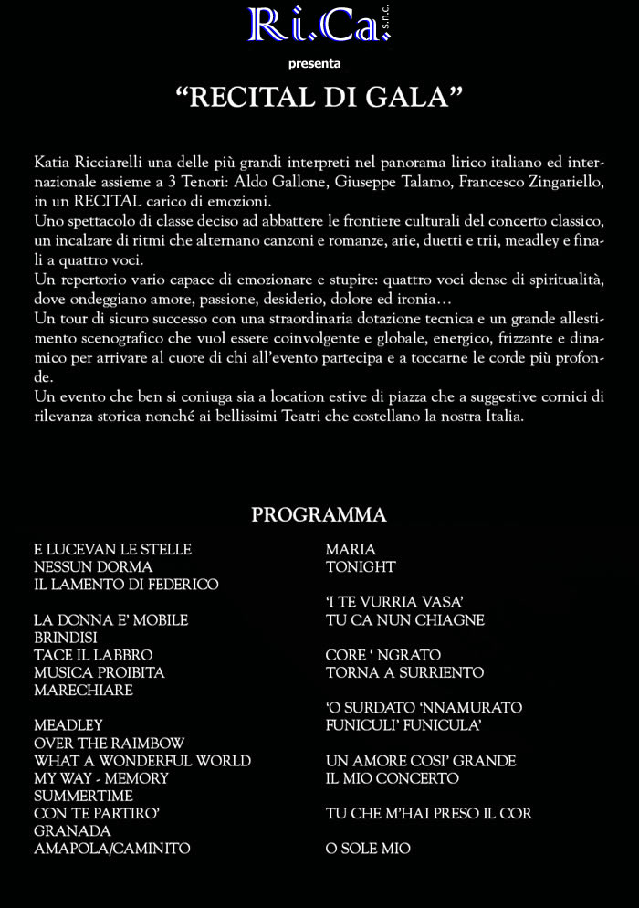 Spettacolo Katia Ricciarelli in K3